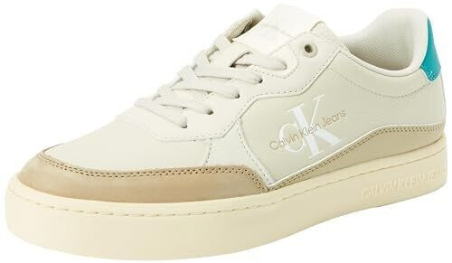 Calvin Klein Leather Sneaker beige Eggshell Travertine Fanfare