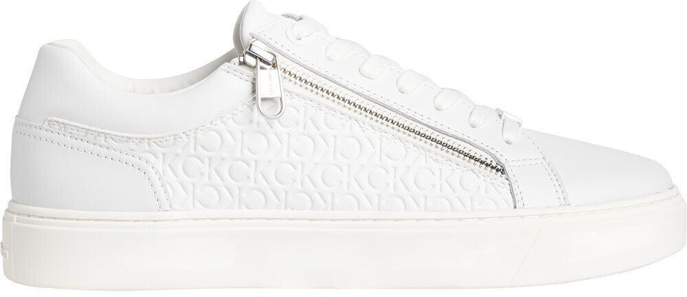 Calvin Klein Low Top Lace Up Mono Trainers white
