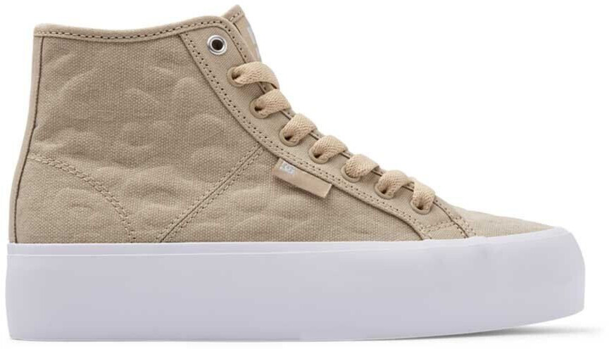 DC Shoes Manual Hi Platform Trainers beige