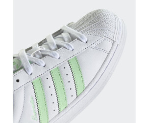 Superstar mint green and white top