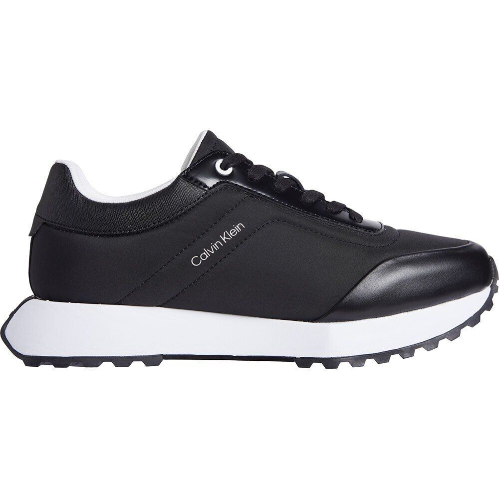 Calvin Klein Low Top Lace Up Padding Trainers black