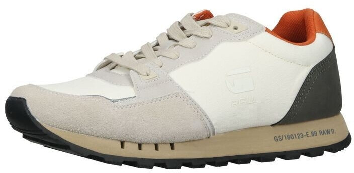 G-Star Sneaker faux leather nylon white orange