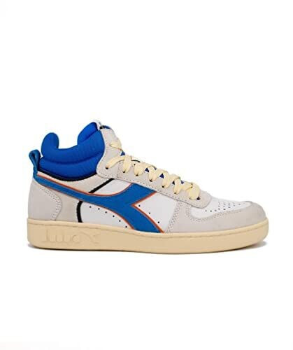 Diadora Magic Basket Demi Cut Suede Leather Gymnastics Shoe royal white
