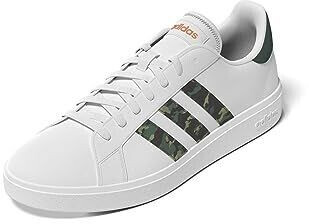 Adidas Grand Base Lifestyle Court Casual Shoes Sneaker FTWR White FTWR White Screaming orange