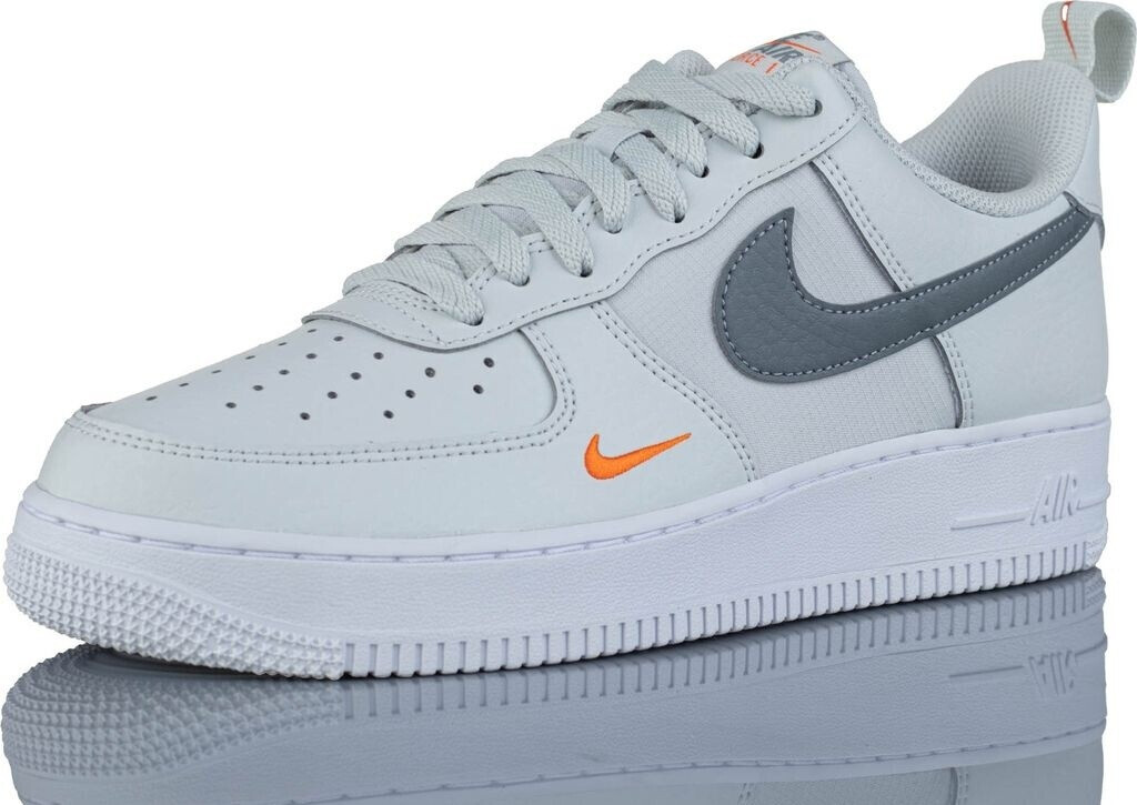Nike Air Force 1 07 photon dust safety orange white cool grey desde 129 99 Compara precios en idealo
