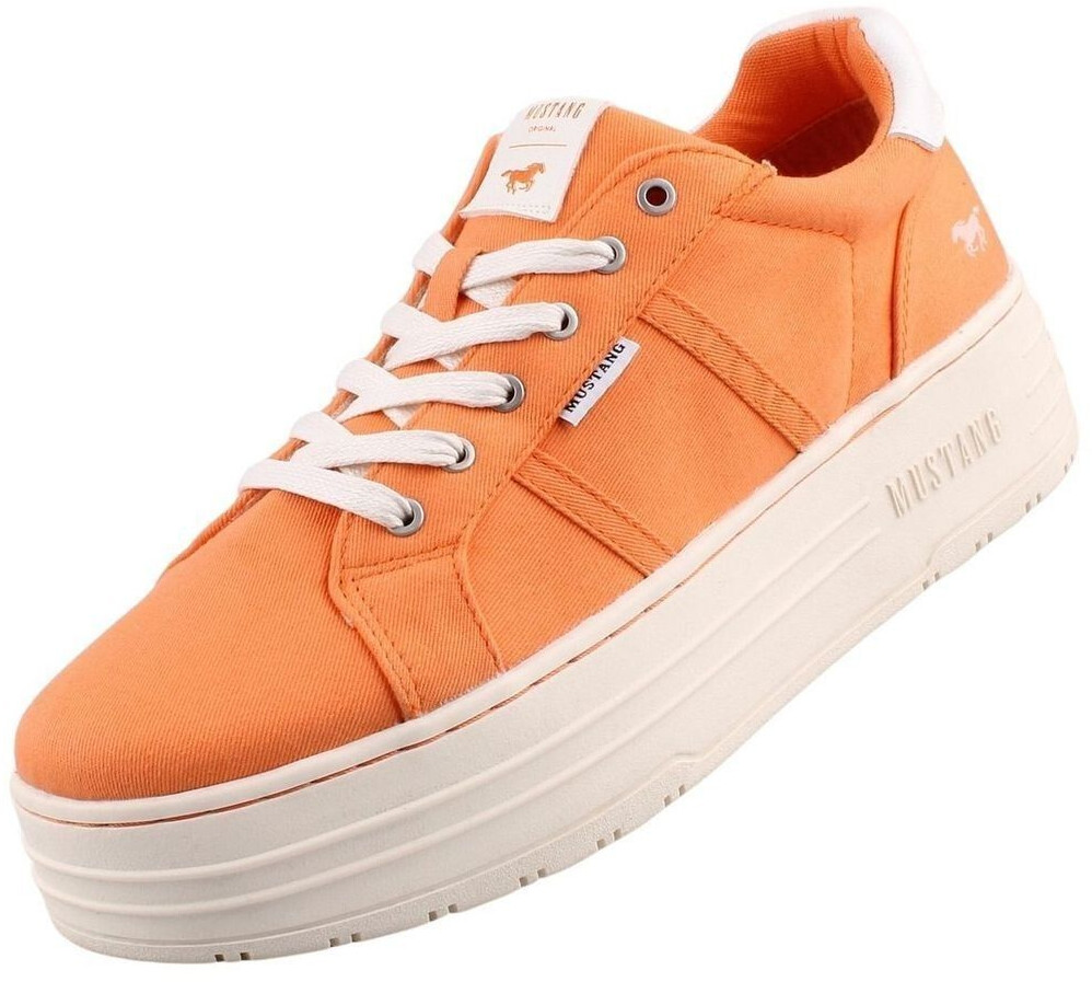 MUSTANG Sneaker lace-up shoe orange 1497301 61 platform removable insole