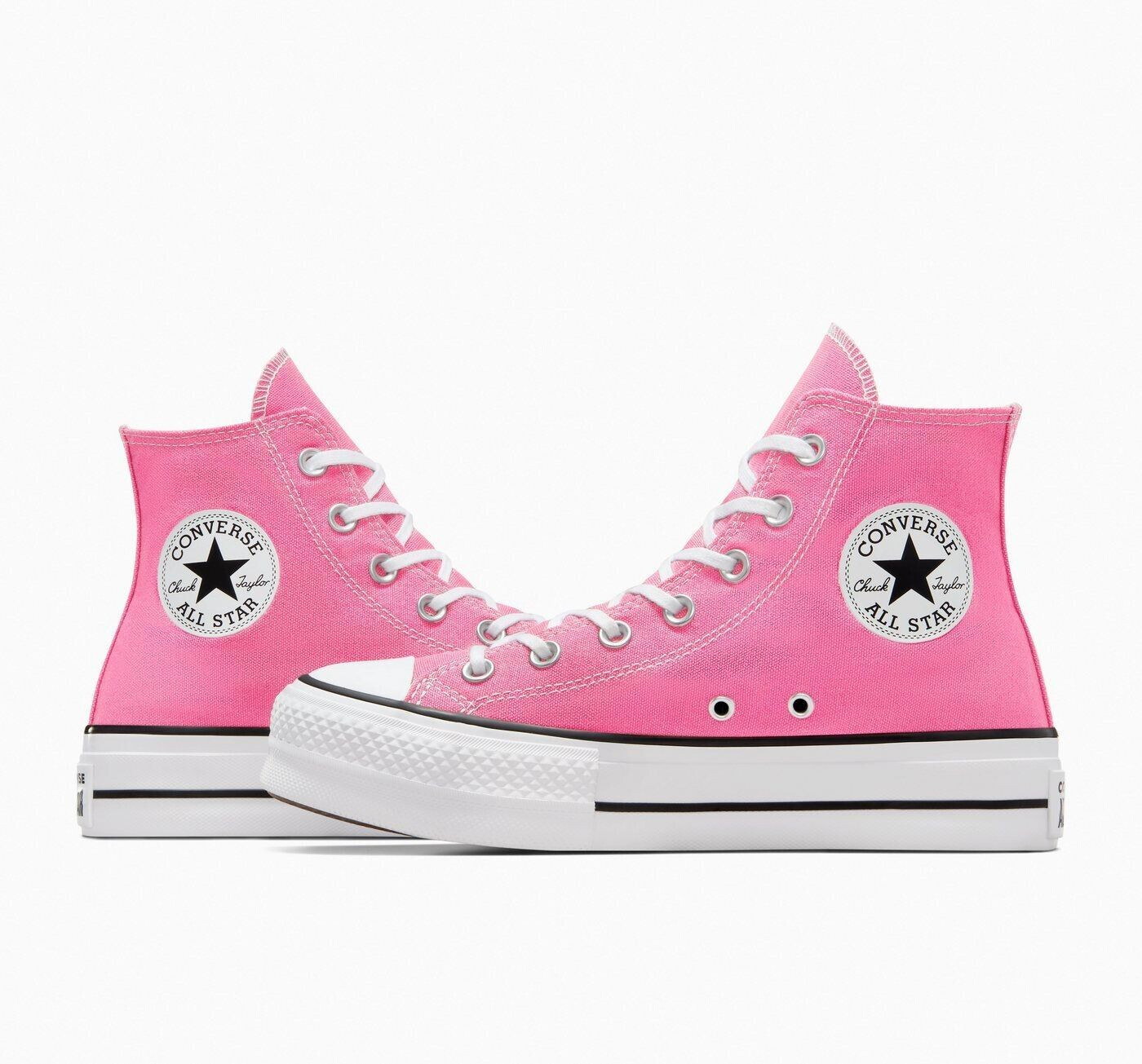 Pink converse platform sneakers new arrivals