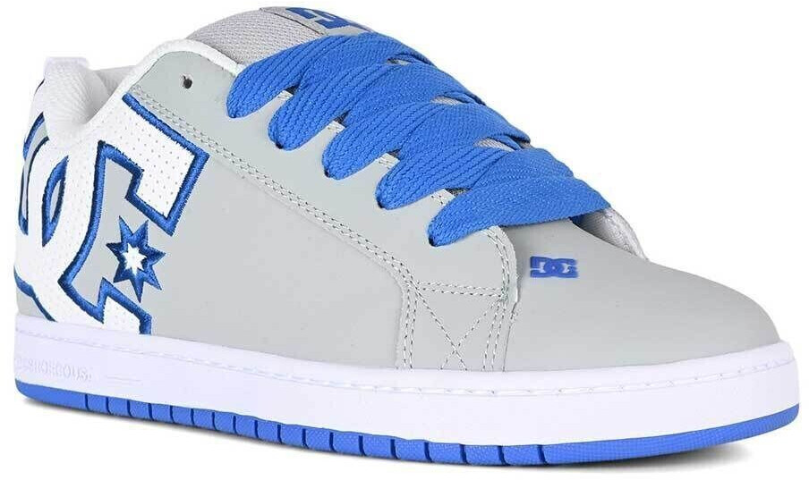 DC Shoes Court Graffik Skate Shoes grey blue white