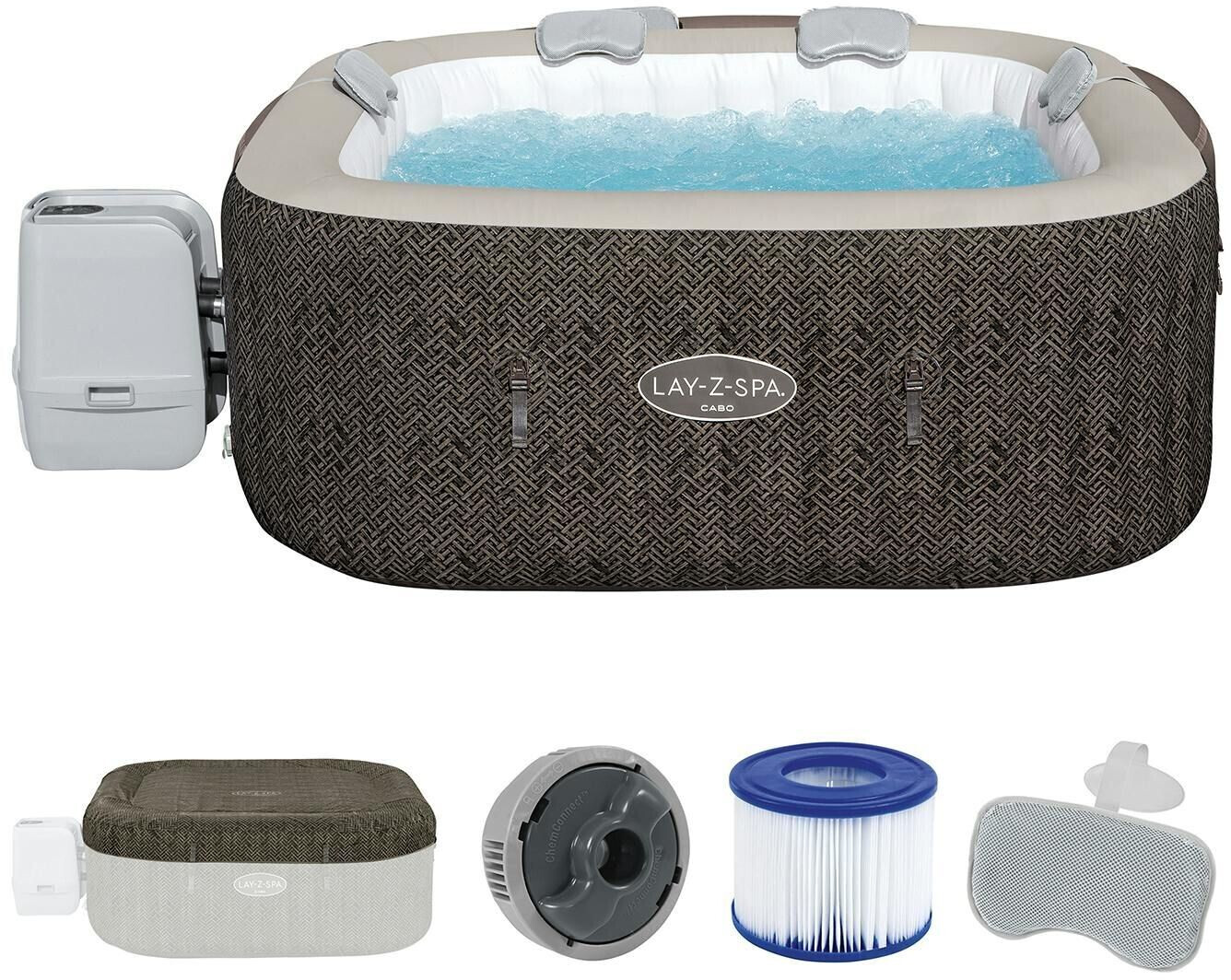 Bestway Lay-Z-Spa WLAN Cabo HydroJet 180 x 180 x 71 cm square (60167_24)