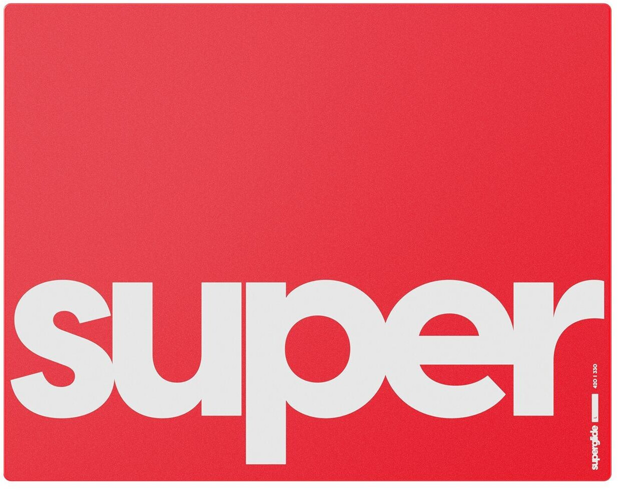 Pulsar Superglide Glass Mousepad L Red