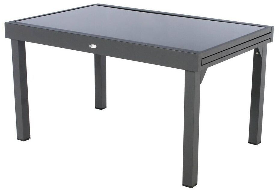 Hespéride Table Piazza 10 personnes anthracite