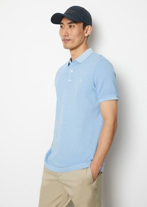 Marc O'Polo Poloshirt Piqué shaped (22249653190) homestead blue