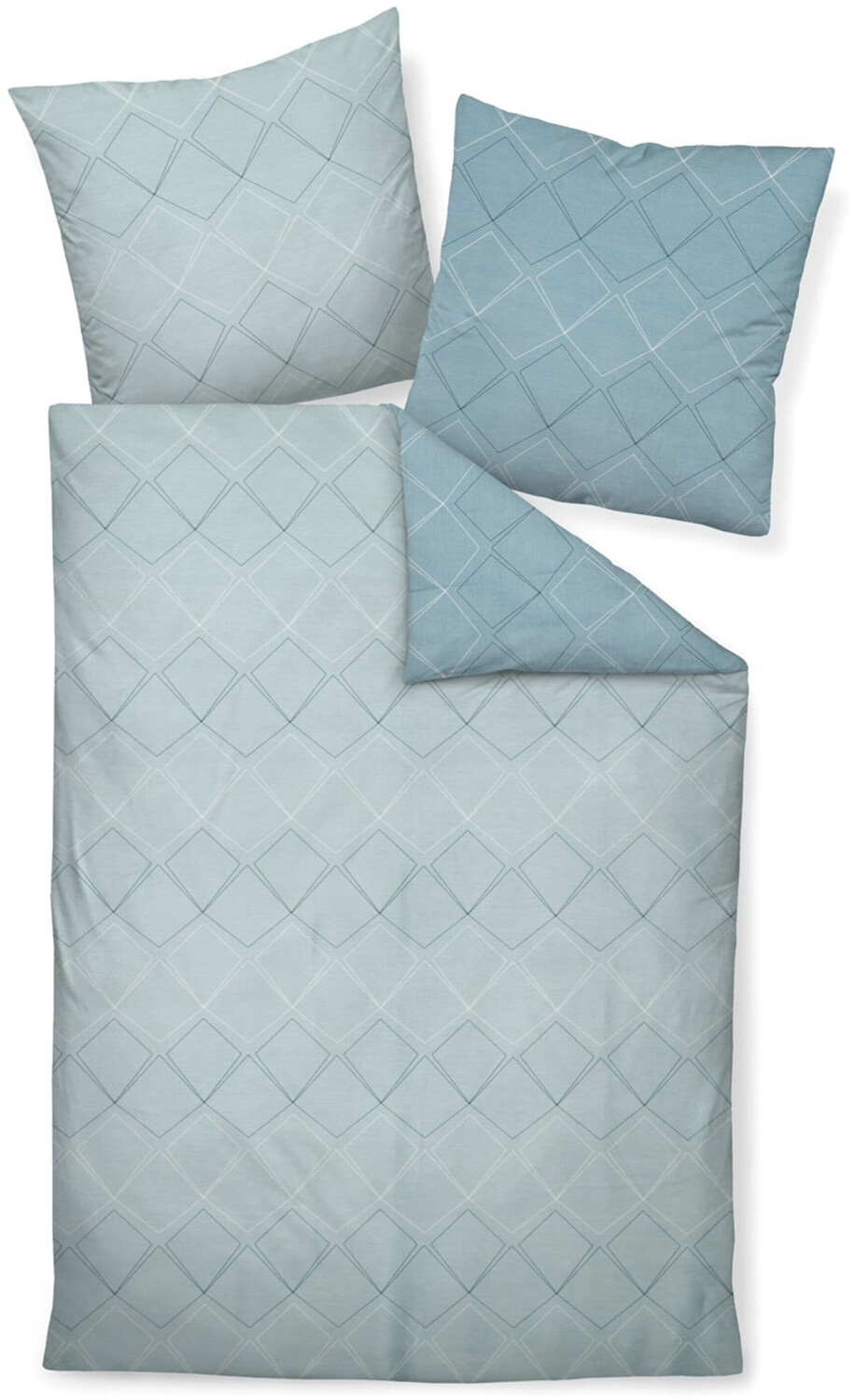 Janine Mako satin bed linen J.D. 87053-02 155x220+80x80 cm