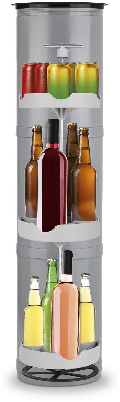 EASYmaxx Bottle cooler Outdoor 2.0 - gray - gray silicone