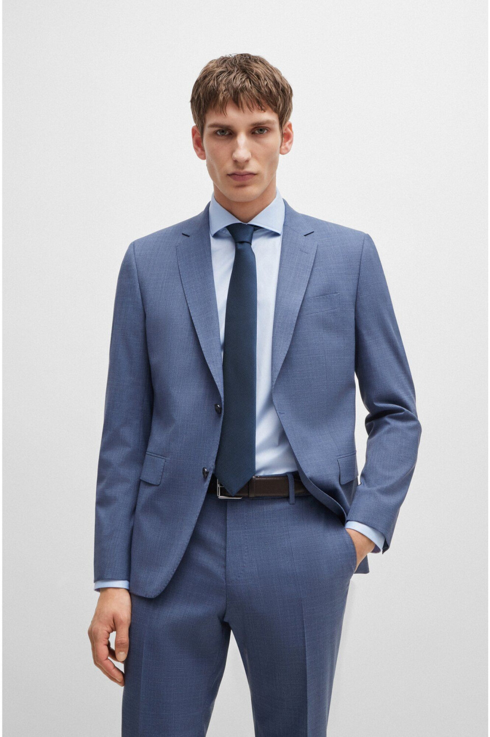 Hugo Boss Krawatte aus Seiden-Jacquard mit feinem Allover-Muster 