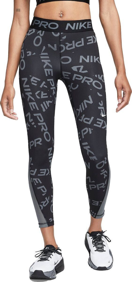 Nike Pro W Mid Rise 7 8 Printed Leggings black FB5484 au meilleur prix sur idealo