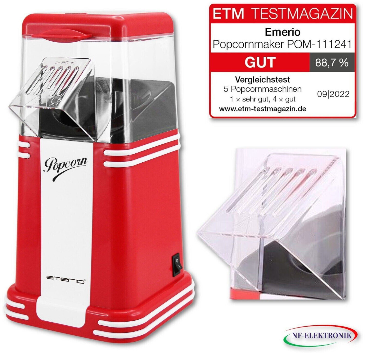 Emerio Popcornmaker POM-111241 POM-111241 red