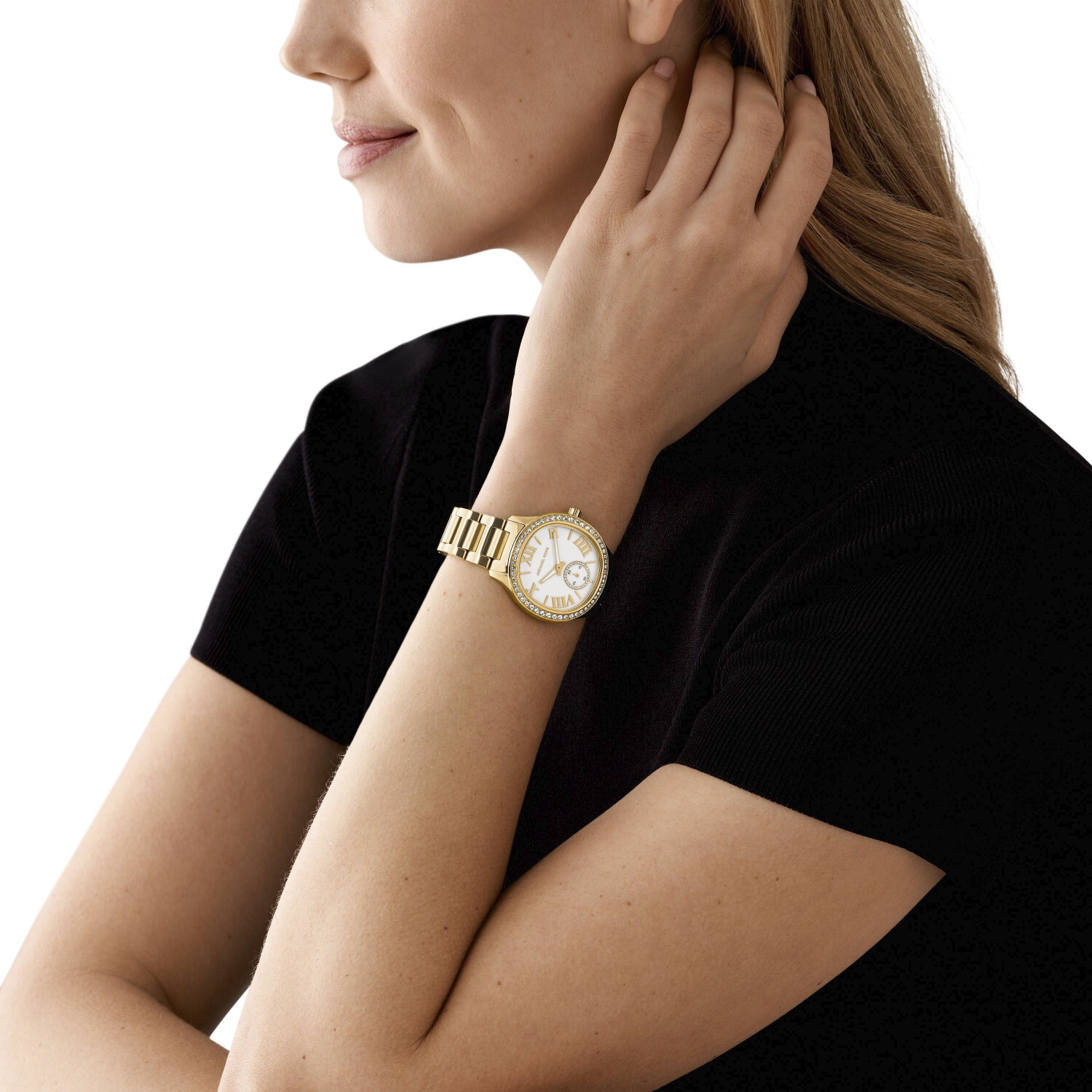 Buy Michael Kors Sage Pave Gold Tone Watch MK4805 from 166.99 Today Best Deals on idealo