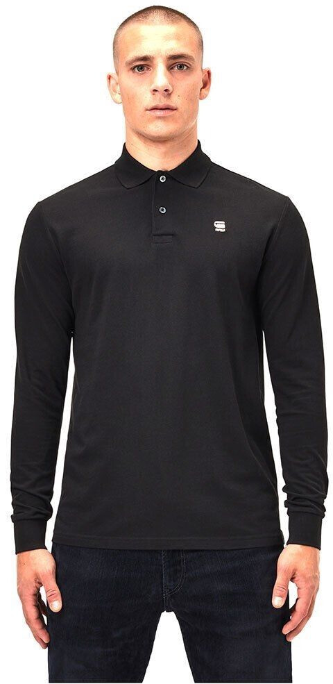 G-Star Dunda Core Long Sleeve Polo Shirt (D14141-5864-648) black