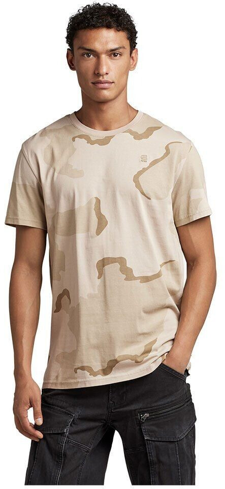 G-Star Desert Camo Short Sleeve T-Shirt (D22805-C721-D93) beige