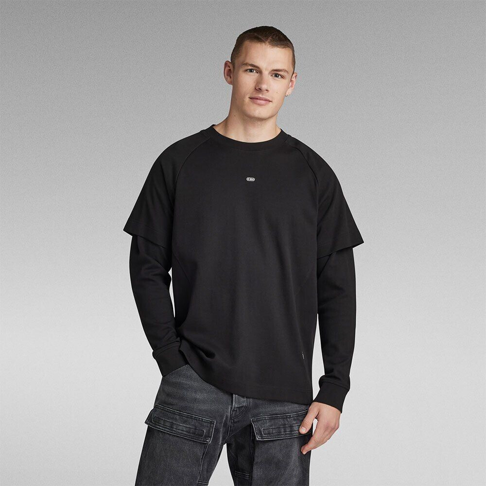 G-Star Moto Loose Long Sleeve T-Shirt (D23467-D275-648) black ab 