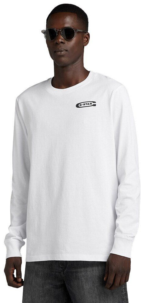 G-Star Old School Chest Long Sleeve T-Shirt (D23875-C336-110) white