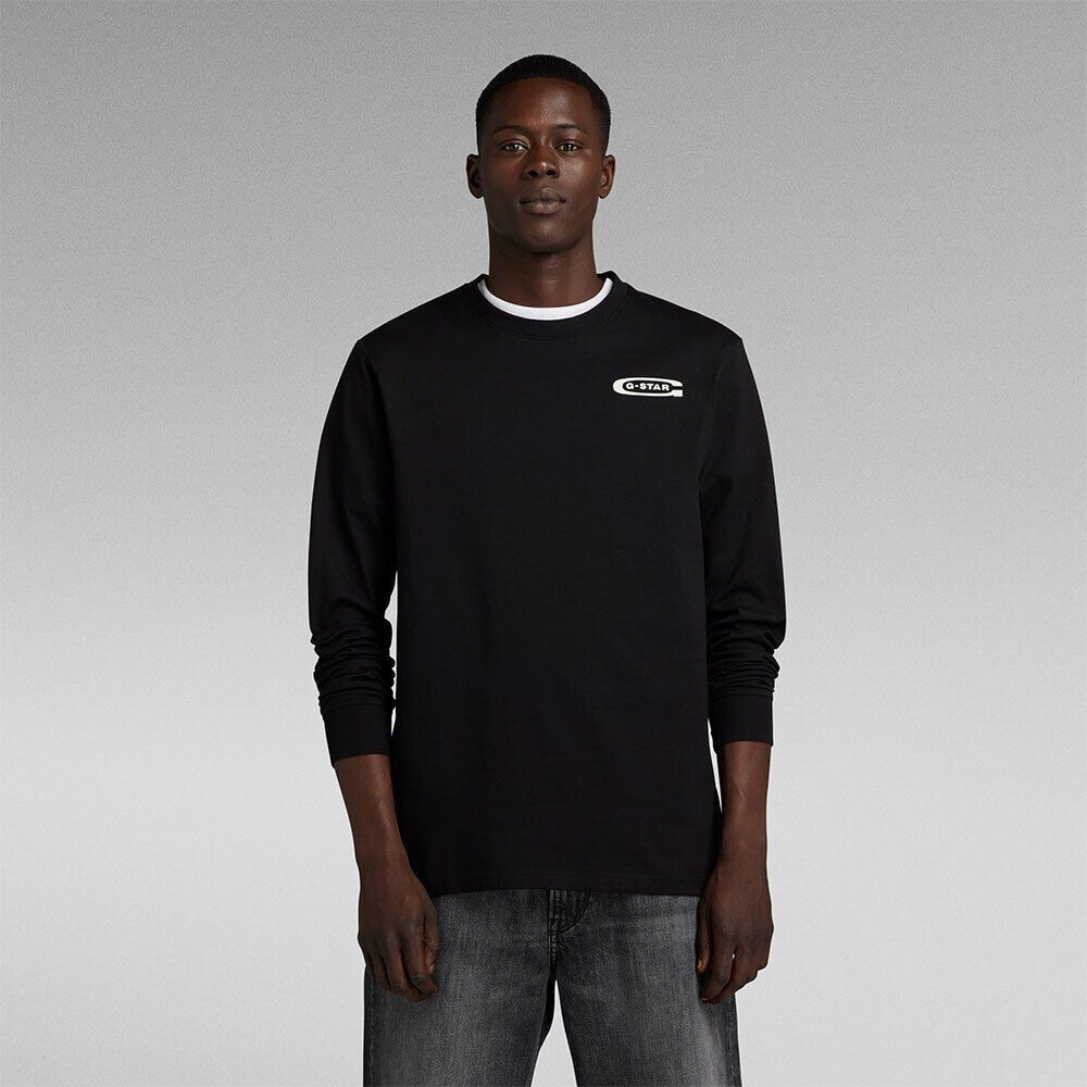 G-Star Old School Chest Long Sleeve T-Shirt (D23875-C336-648) black