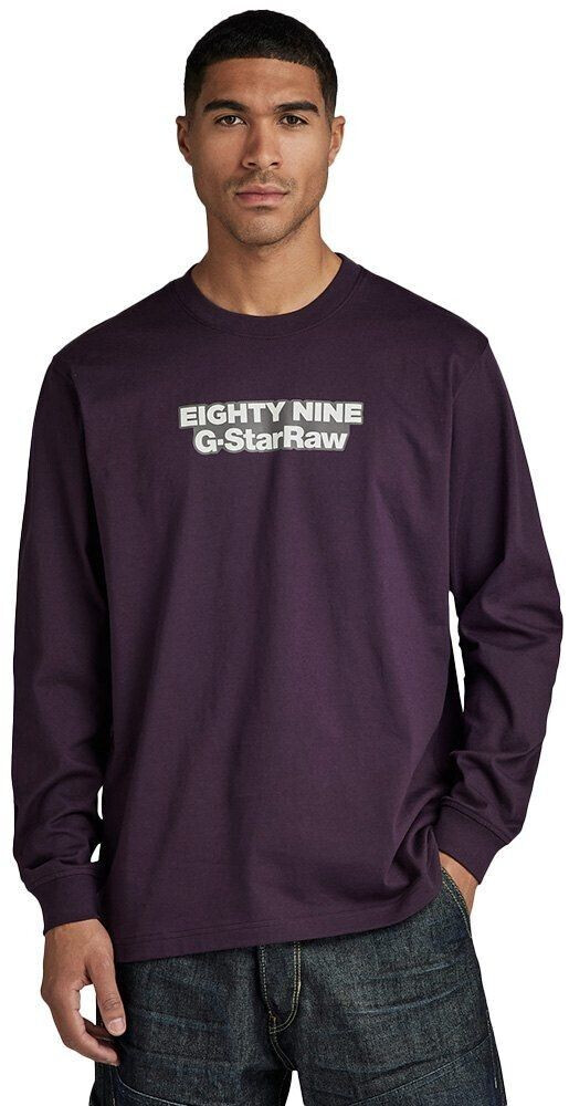 G-Star Eighty Nine Long Sleeve T-Shirt (D23886-C336-888) purple