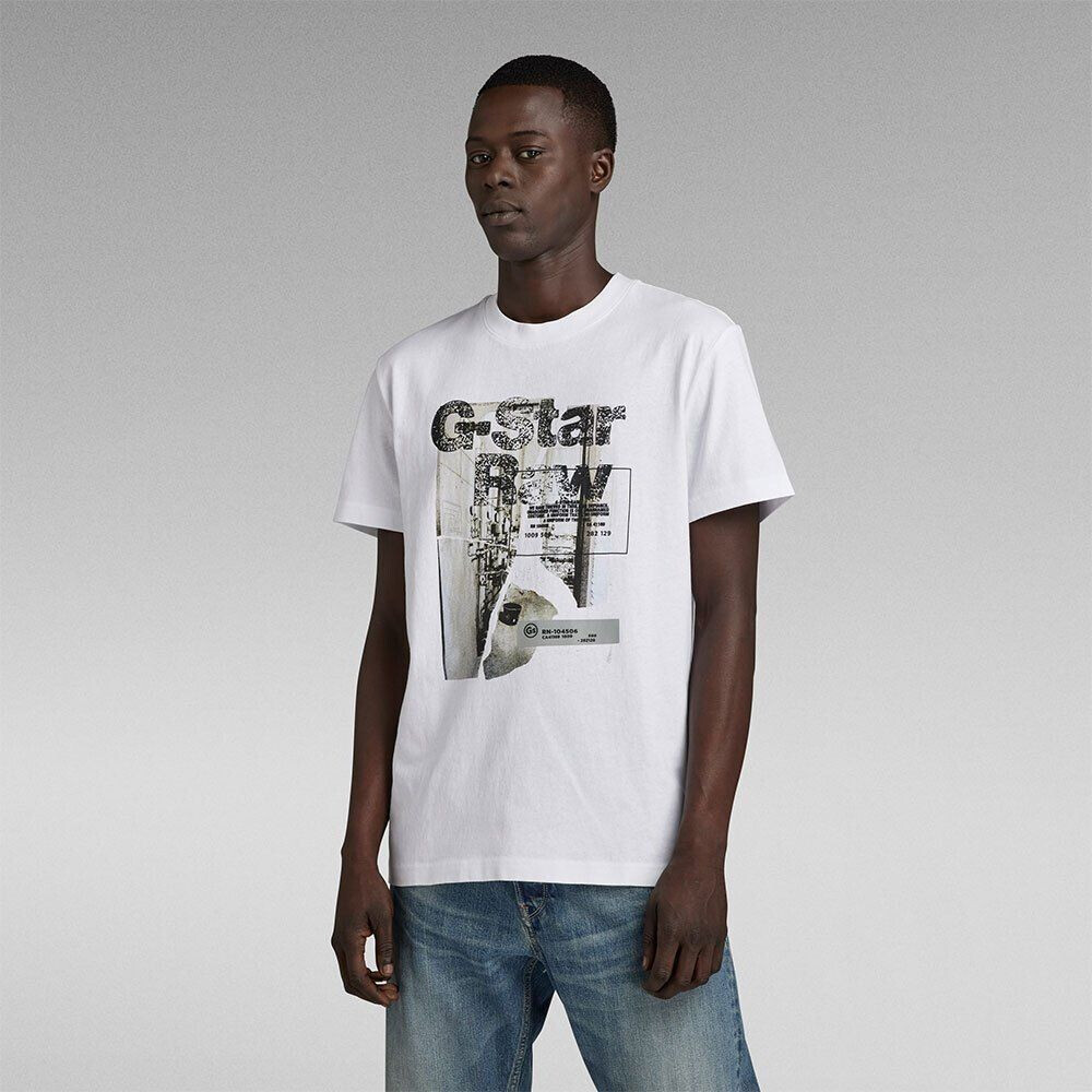 G-Star Hq Print Short Sleeve T-Shirt (D23899-C336-110) white