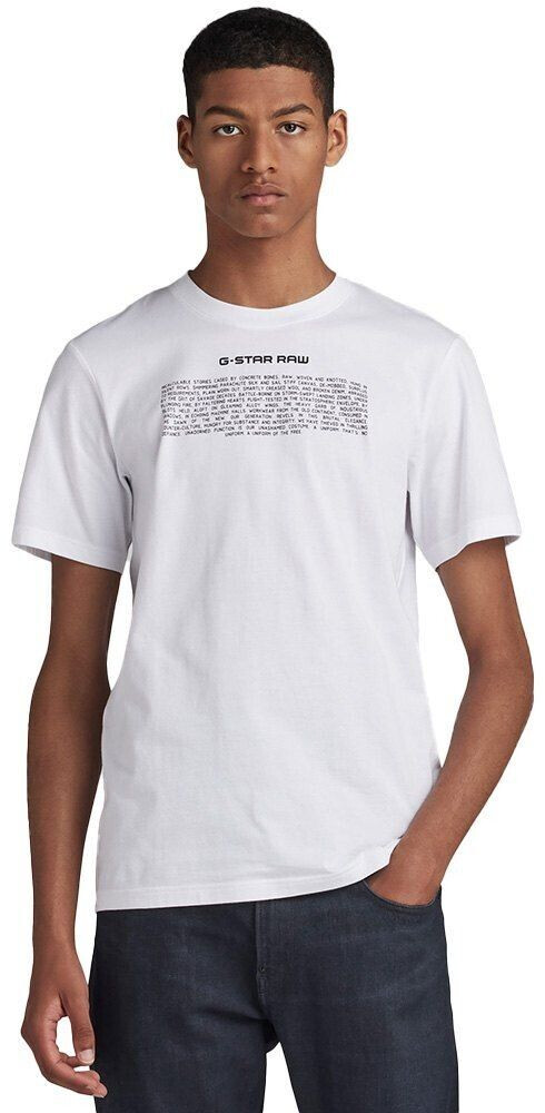 G-Star Poem Slim Short Sleeve T-Shirt (D23902-336-110) white