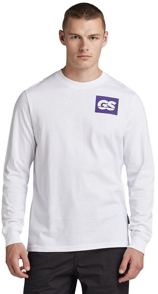 G-Star Back Long Sleeve T-Shirt (D23995-C336-110) white