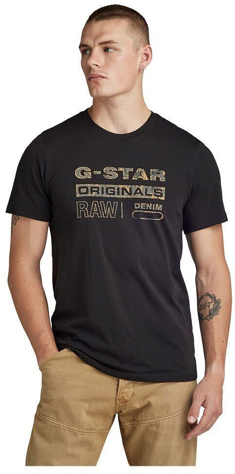 G-Star Distressed Originals Short Sleeve T-Shirt (D24420-336-6484) black