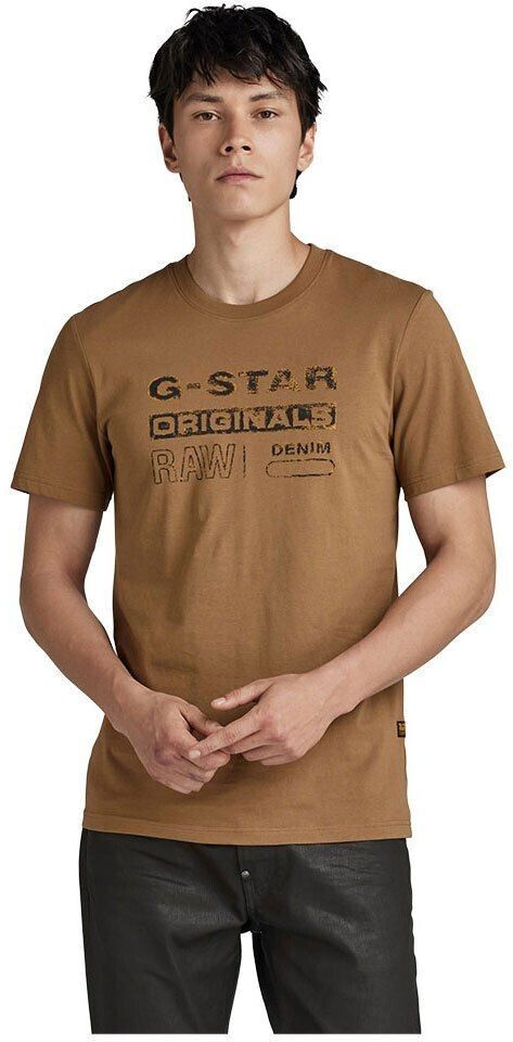 G-Star Distressed Originals Short Sleeve T-Shirt (D24420-336-7172) brown