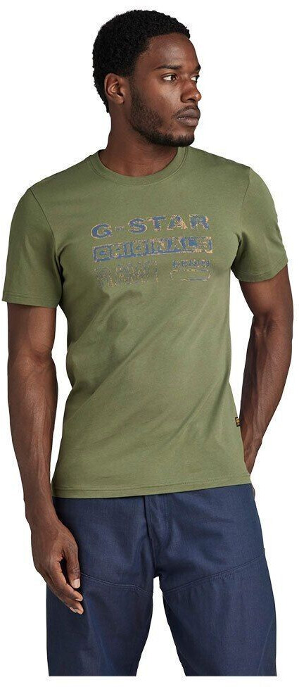 G-Star Distressed Originals Slim Fit Short Sleeve T-Shirt (D24420-336-724) green