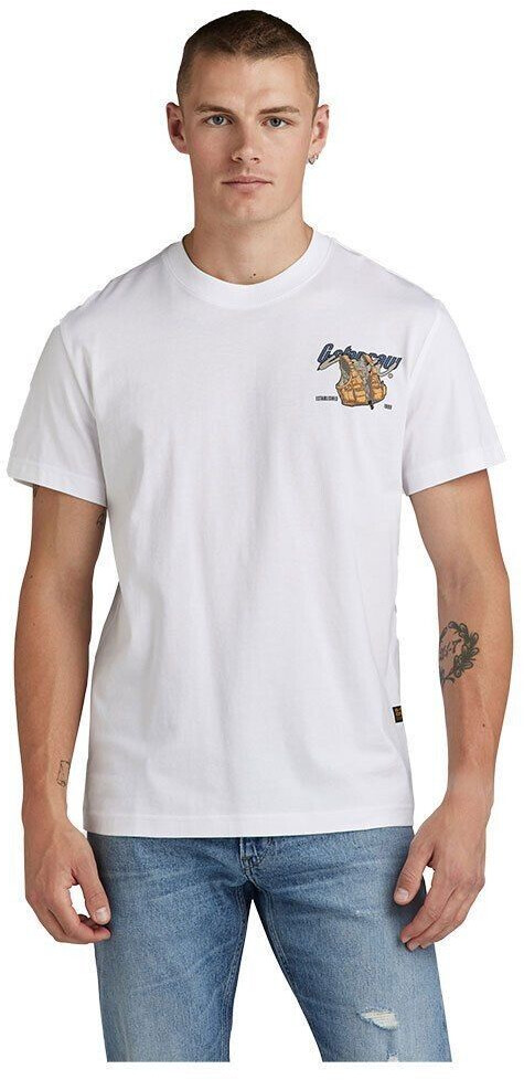 G-Star Back Gr Short Sleeve T-Shirt (D24423-336-110) white