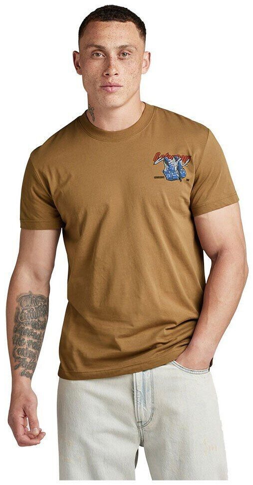 G-Star Back Gr Short Sleeve T-Shirt (D24423-336-7172) brown