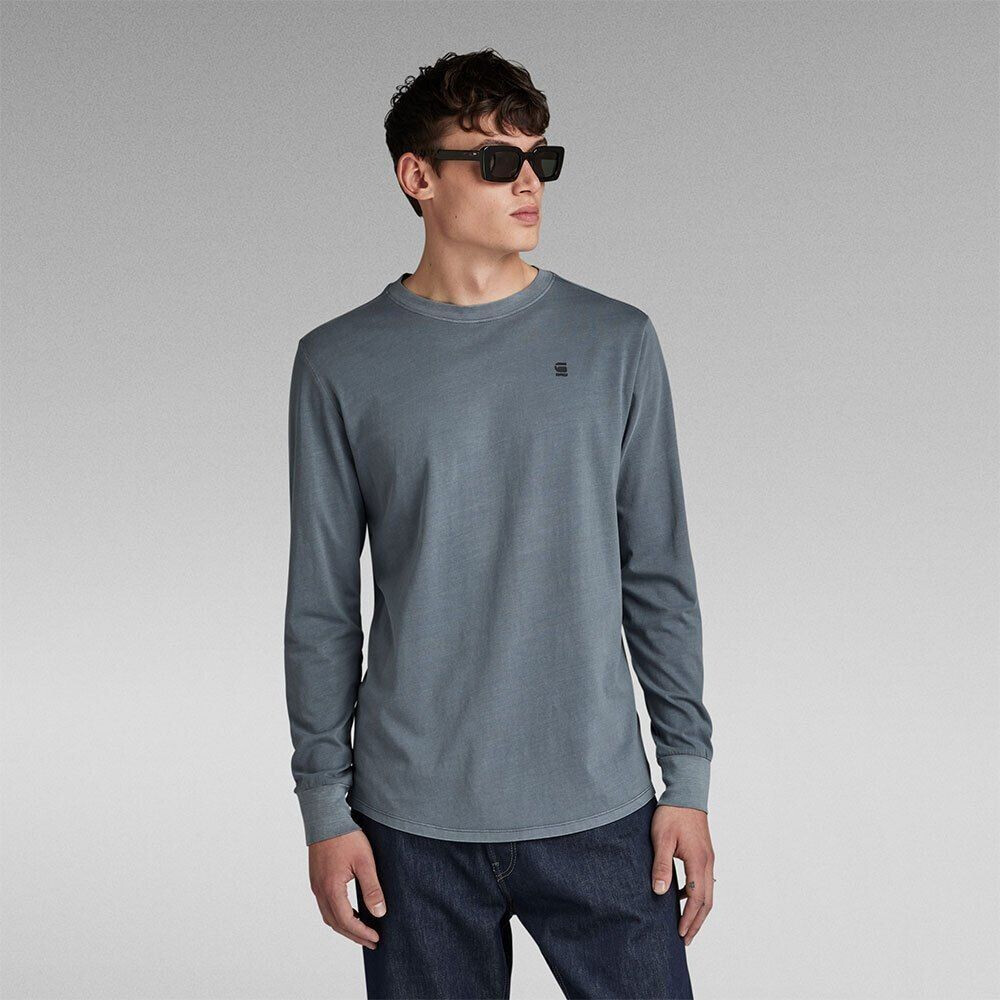 G-Star Painted Garment Dyed Long Sleeve T-Shirt (D24668-2653-G08) grey