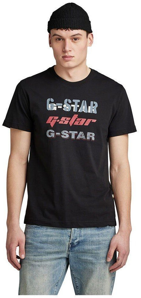G-Star Triple Logo Short Sleeve T-Shirt (D25015-336-6484) black