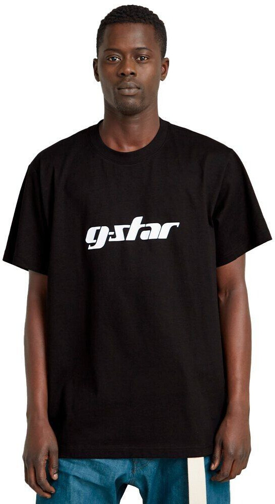 G-Star Cursive Script Loose Short Sleeve T-Shirt (D25683-C336-648) black