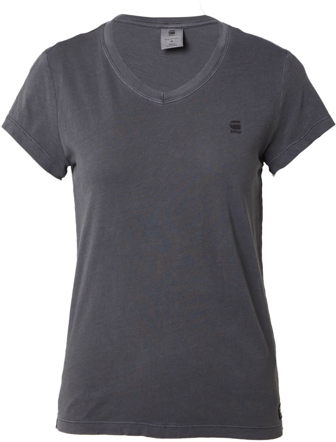 G-Star Overdyed Eyben Slim V-Neck Top (D24533-B059) grey asphalt gd