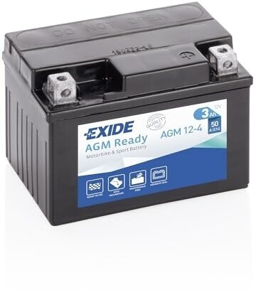 Exide AGM12-4 Moto AGM Ready 12V 3Ah 50A