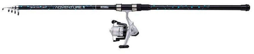 Mitchell Adventure Ii Tele Spinning Combo Schwarz 2.42 m / 10-35 g