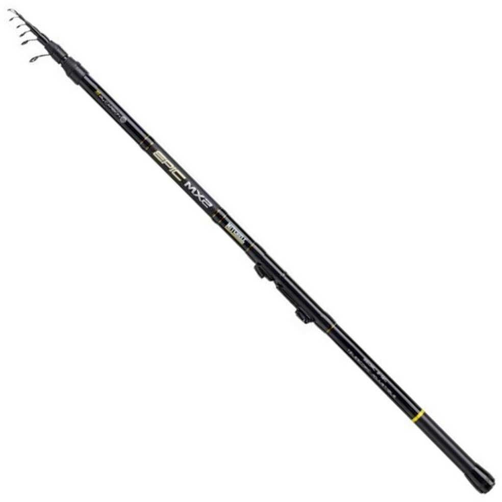 Mitchell Epic Mx2 Tele Adjustable Bolognese Rod Schwarz 4.90 m / 2-12 g