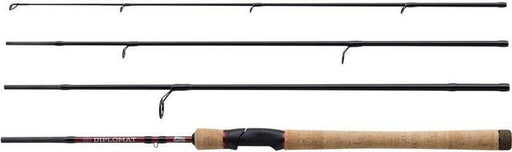 Abu Garcia Diplomat V2 Travel Spinning Rod Schwarz 2.44 m / 15-55 g