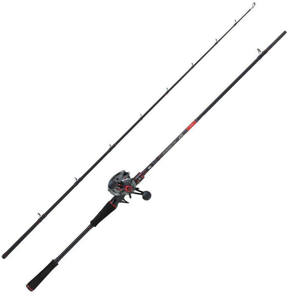 Abu Garcia Max Pike Baitcasting Combo Silber 2.44 m / 40-140 g
