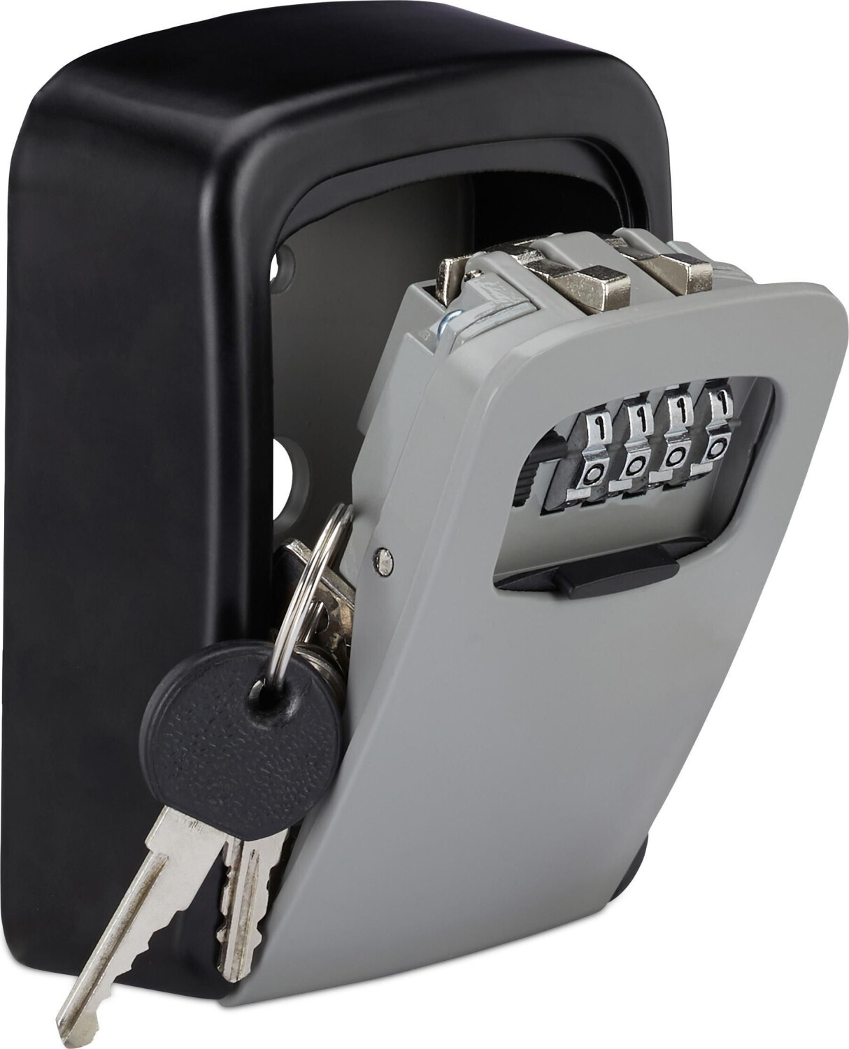Relaxdays Key safe 11.5x9x4 cm gray