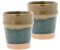 Villa Collection Evig espresso cup 10 cl pack of 2 blue-brown