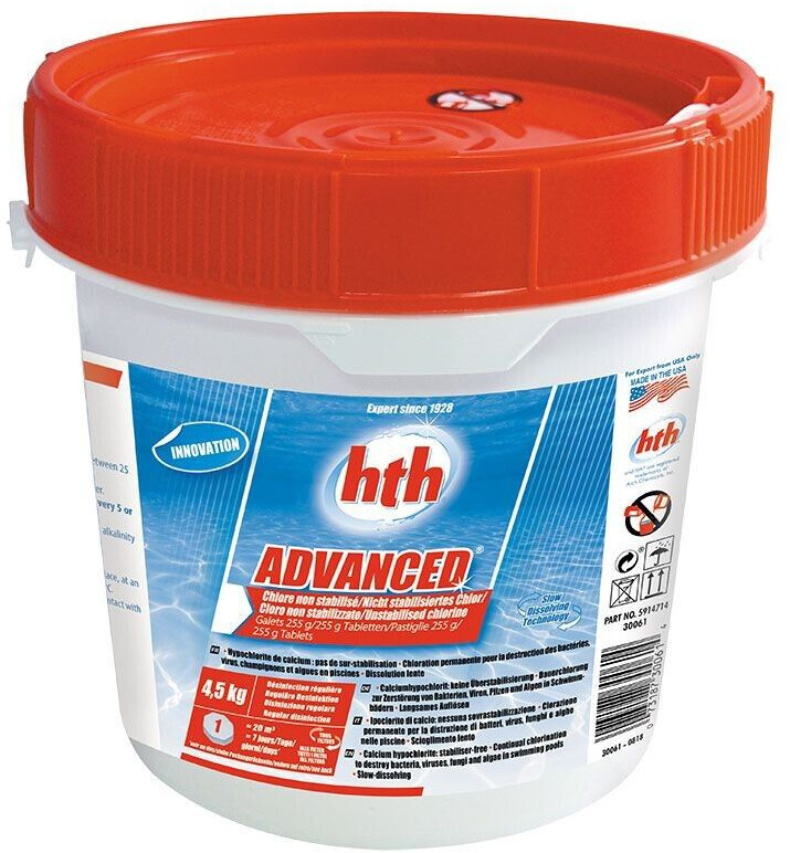 HTH Chlore non stabilisé à diffusion lente 8,2 kg