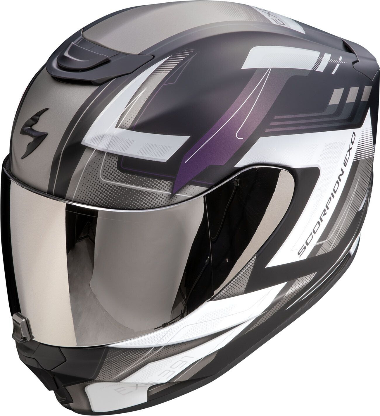 Scorpion Exo 391 Captor mat noir/blanc/violet