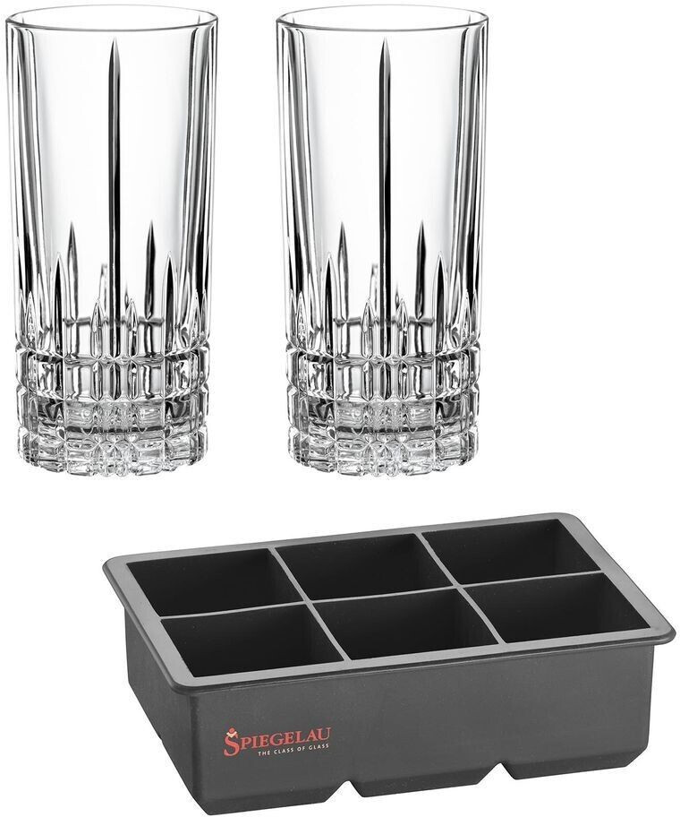 Spiegelau Perfect Serve Ice Cube Set 2 Longdrinkgläser Eiswürfelform 350 Ml Ab 1530 3211